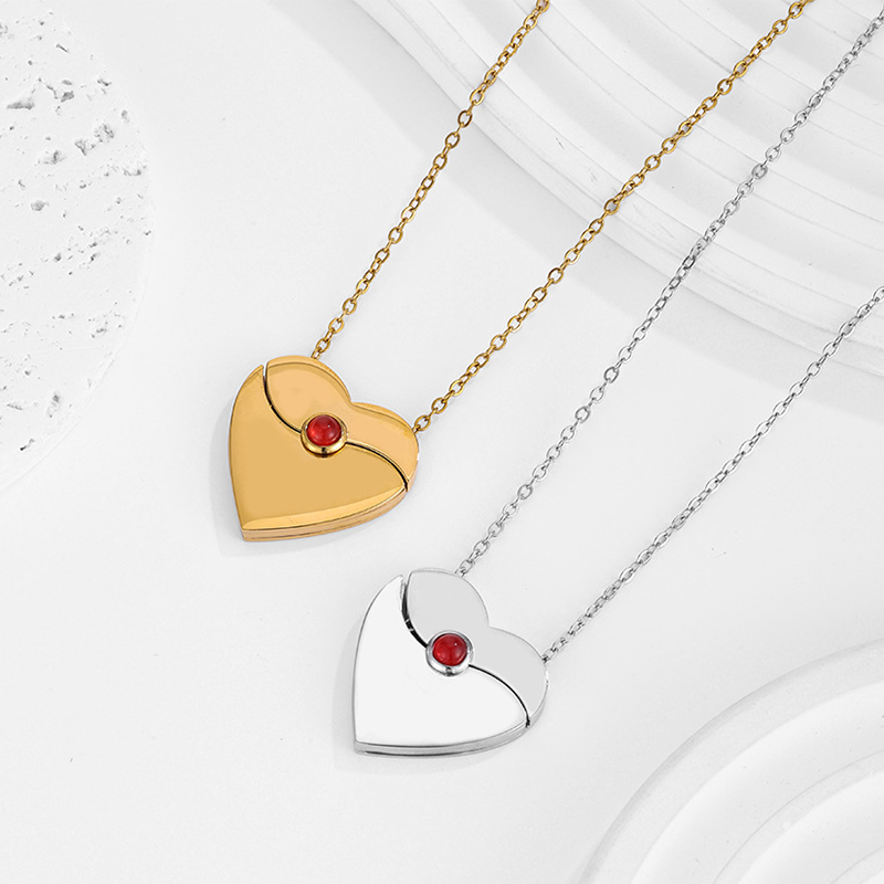 Letdiffery Personalized Heart  - Birth Flower Necklace review and price