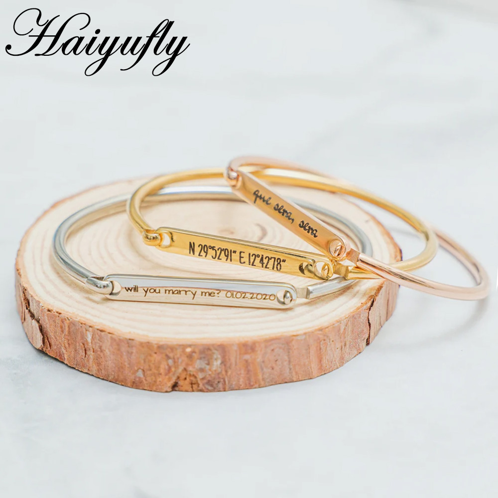 Haiyufly Engrave Name Horsesho - Coordinates Bracelet review and price