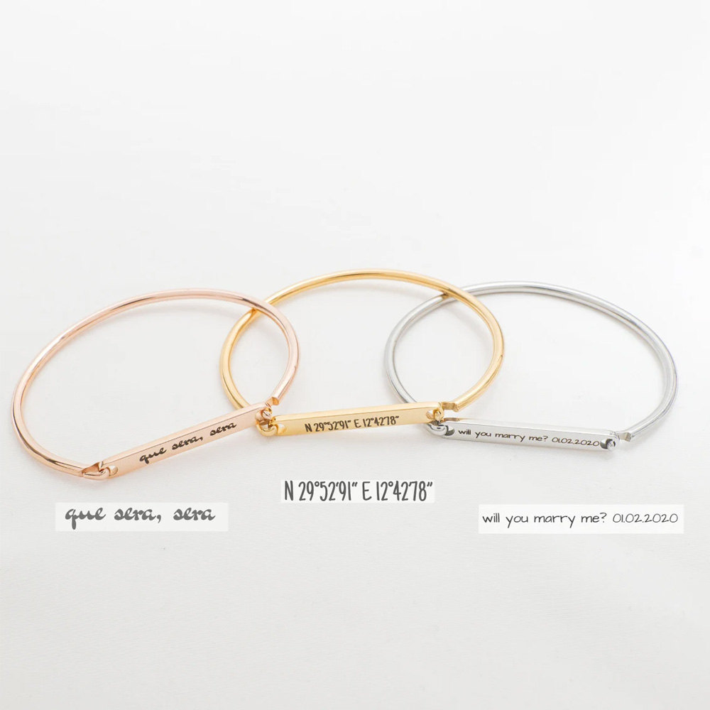 Haiyufly Engrave Name Horsesho - Coordinates Bracelet review and price