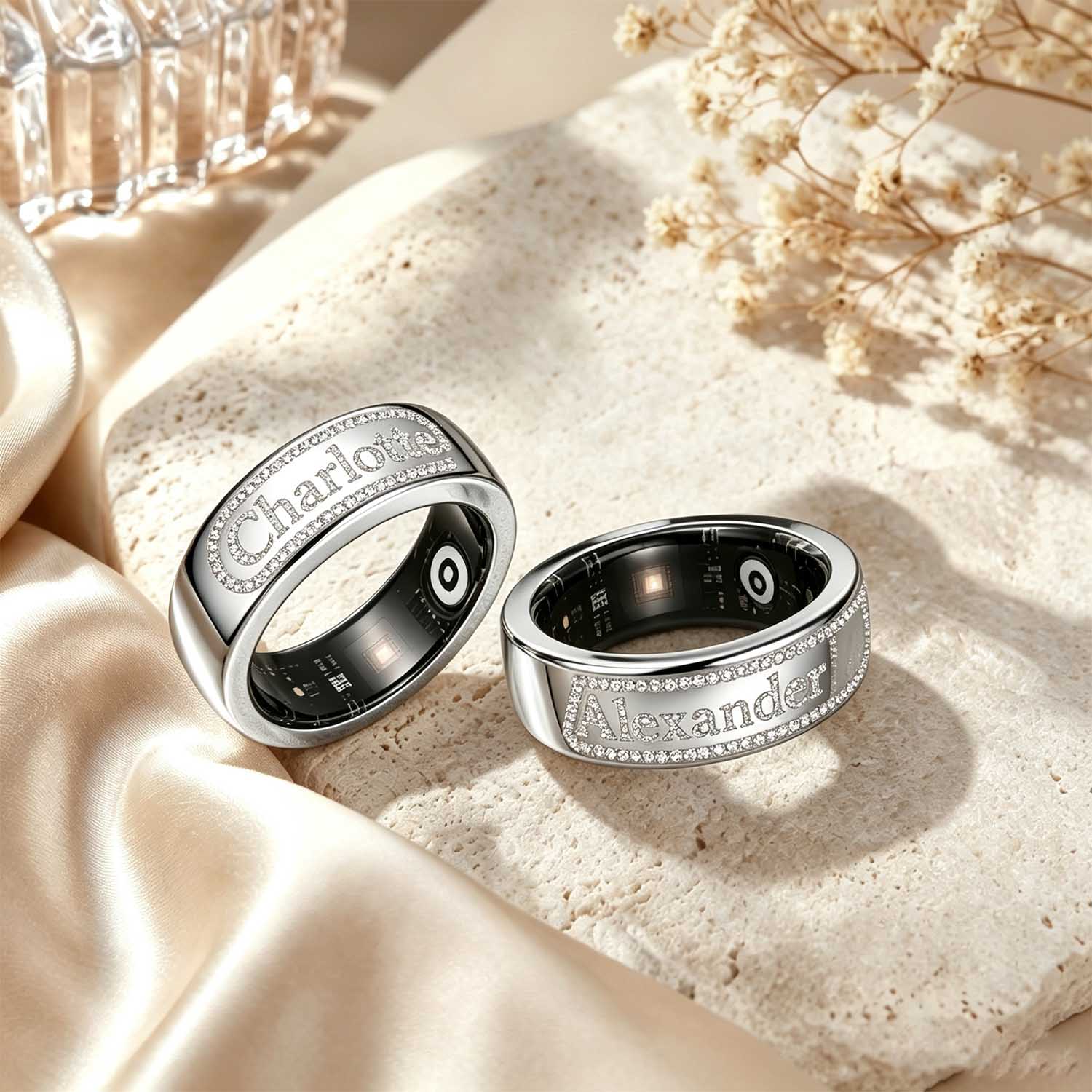 Qitian Custom Name Smart Ring  - Initial Ring Custom review and price