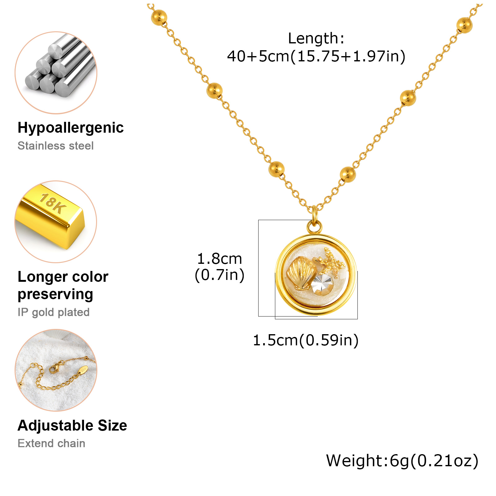 Women's Round Necklace with Sh - Birth Flower Necklace review and price